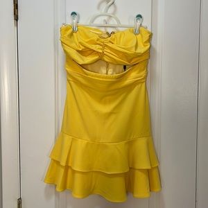 Yellow formal dress